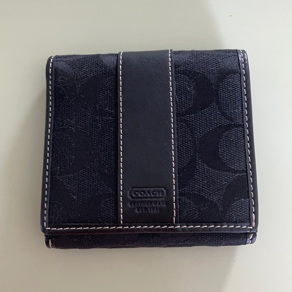 Black coach wallet